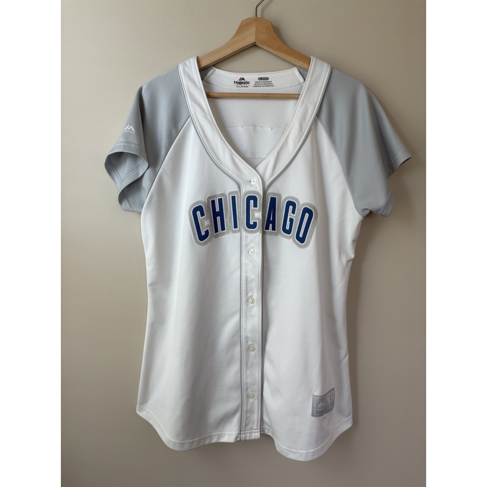 Women's Majestic Cubs Baseball Rizzo Jersey Size XL